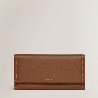 Radley London Womens Leather Oak Street Large Flapover Purse Black Large Flapover Purse - Black