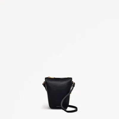 Radley London Womens Leather Oak Street Medium Phone Crossbody - Black Medium
