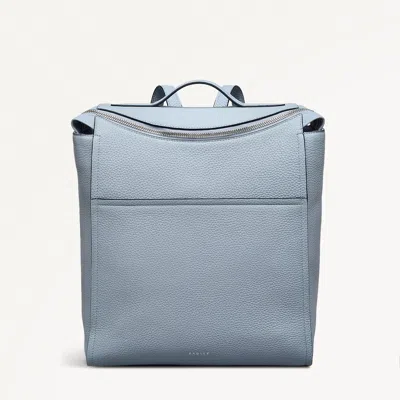 Radley London Womens Leather Oak Street Medium Ziptop Backpack - Blue Medium