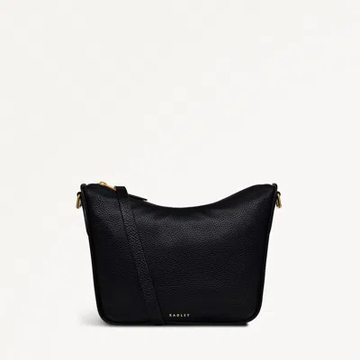 Radley London Womens Leather Oak Street Medium Ziptop Crossbody - Black Medium