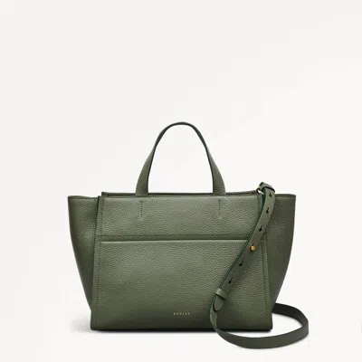 Radley London Womens Leather Oak Street Medium Ziptop Grab - Green Medium