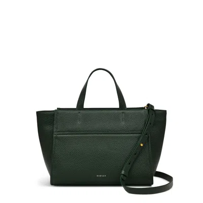 Radley London Womens Leather Oak Street Medium Ziptop Grab - Green Medium