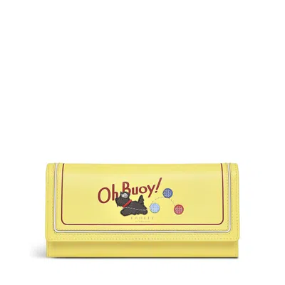 Radley London Womens Leather Oh Buoy Large Flapover Matinee - Yellow Large