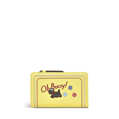 Radley London Womens Leather Oh Buoy Medium Bifold Purse - Yellow Medium