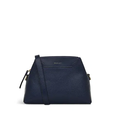 Radley London Womens Leather Piccardy Hill 2.0 Small Ziptop Crossbody - Navy In Blue