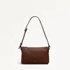Radley London Womens Leather Pockets - Texture Mini Ziptop Ew Shoulder - Brown Mini In Brown