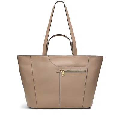 Radley London Womens Leather Pockets Icon Large Ziptop Tote - Natural Large In Brown