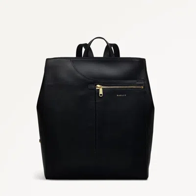 Radley London Womens Leather Pockets Icon Medium Ziptop Backpack - Black Medium