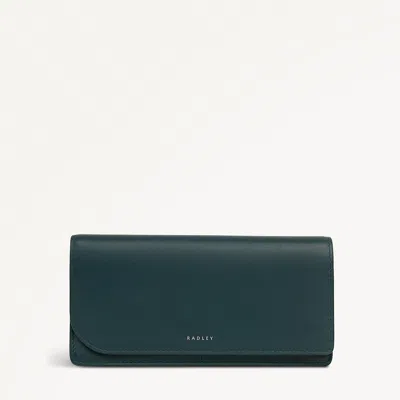 Radley London Womens Leather Pockets Large Bifold Wallet - Green Large