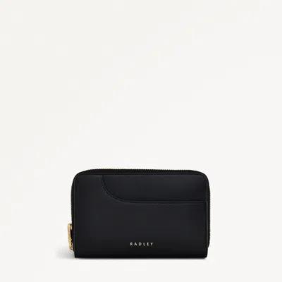Radley London Womens Leather Pockets Medium Zip Around Wallet - Black Medium