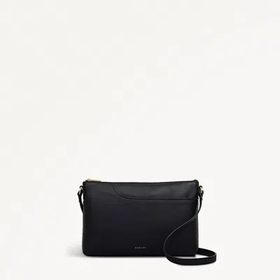 Radley London Womens Leather Pockets Medium Ziptop Ew Cross Body - Black Medium