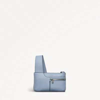 Radley London Womens Leather Pockets Mini Mini Ziptop Crossbody - Blue Mini