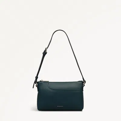 Radley London Womens Leather Pockets Mini Ziptop Ew Shoulder - Green Mini