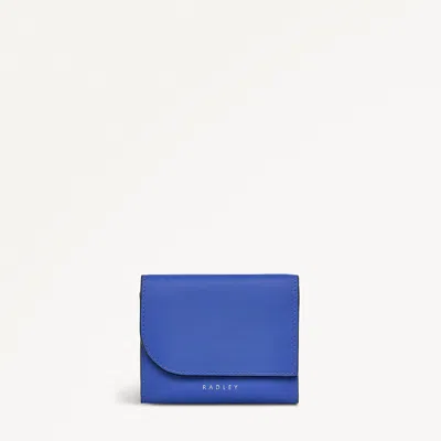 Radley London Womens Leather Pockets Small Small Trifold Wallet - Blue Small