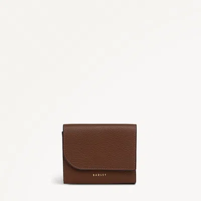 Radley London Womens Leather Pockets Small Trifold Purse - Brown Small