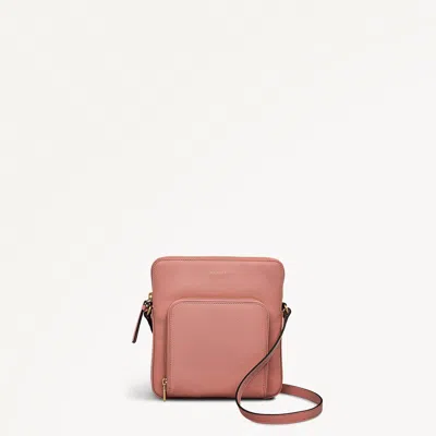 Radley London Womens Leather Redford Close Medium Ziptop Cross Body - Pink Medium