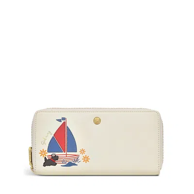Radley London Womens Leather Sail Away Large Zip Around Matinee - White Large
