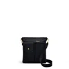 Radley London Womens Leather Selby Crescent Small Ziptop Crossbody - Black Small In Black