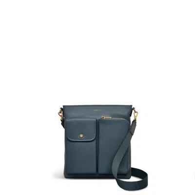 Radley London Womens Leather Selby Crescent Small Ziptop Crossbody - Blue Small