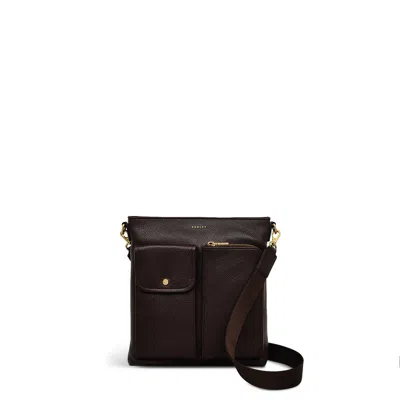 Radley London Womens Leather Selby Crescent Small Ziptop Crossbody - Brown Small