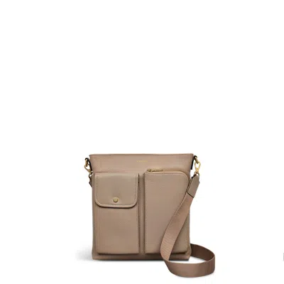 Radley London Womens Leather Selby Crescent Small Ziptop Crossbody - Natural Small In Brown