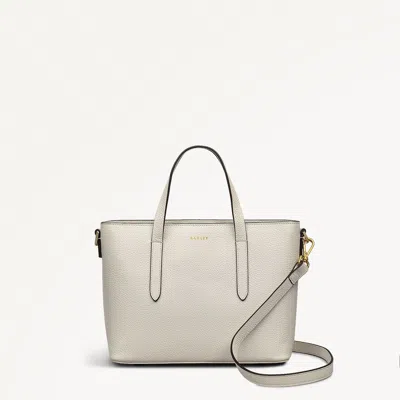 Radley London Womens Leather Silk Street Small Open Top Multiway - White Small