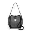 Radley London Womens Leather Sloane Street - Herringbone Medium Open Top Shoulder - Black Medium In Black