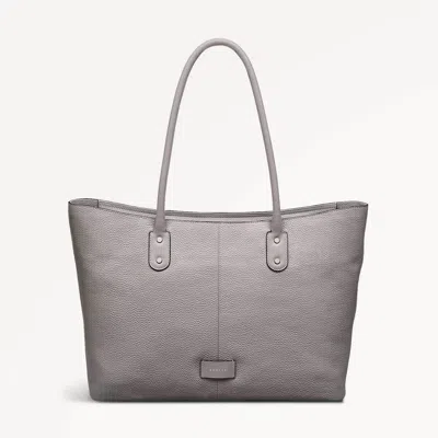 Radley London Womens Leather Southwark Lane Large Ziptop Tote - Grey Large In Gray
