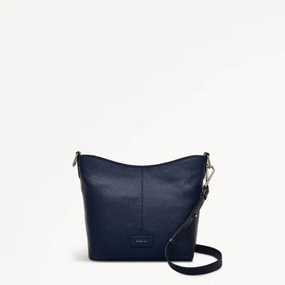 Radley London Womens Leather Southwark Lane Small Ziptop Crossbody - Navy Small In Blue