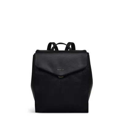Radley London Womens Leather Southwark Road Small Flapover Backpack - Black