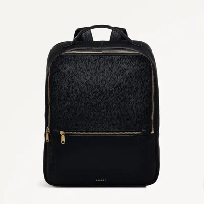 Radley London Womens Leather Sunny Dene Medium Zip Around Backpack - Black Medium