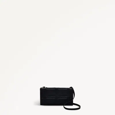 Radley London Womens Leather Sunny Dene Quilt - Protect Large Phone Crossbody - Black Large