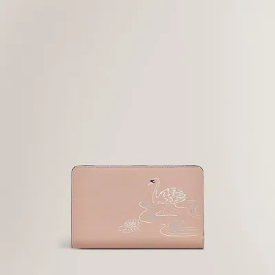 Radley London Womens Leather Swanning Around Medium Bifold Purse - Pink Medium