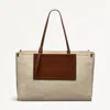 Radley London Womens Leather The Burlington Large Ziptop Tote - Natural Large In Brown