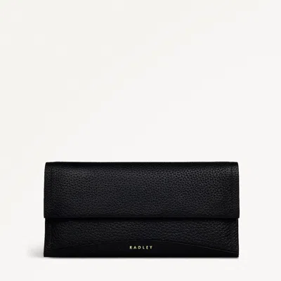 Radley London Womens Leather The Chancery Large Flapover Purse - Black