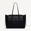 Radley London Womens Leather The Chancery Large Flapover Shoulder Black Large Flapover Shoulder - Black In Black