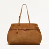 Radley London Womens Leather The Christina - Suede Large Ziptop Shoulder - Beige Large In Sand