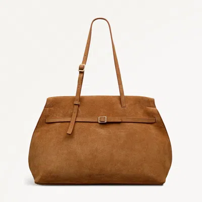 Radley London Womens Leather The Christina - Suede Large Ziptop Shoulder - Beige Large In Sand