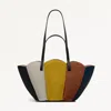 Radley London Womens Leather The Lily - Patchwork Small Open Top Grab - Gold Small In Gold