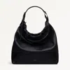 Radley London Womens Leather The Portobello Large Drawstring Shoulder - Black Large In Black