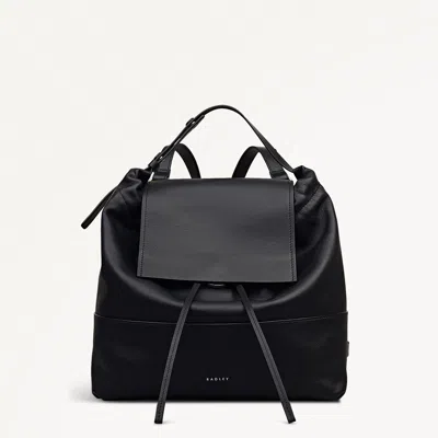 Radley London Womens Leather The Portobello Medium Drawstring Backpack - Black Medium