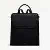 Radley London Womens Leather The Rathbone Large Flapover Backpack - Black Large In Black