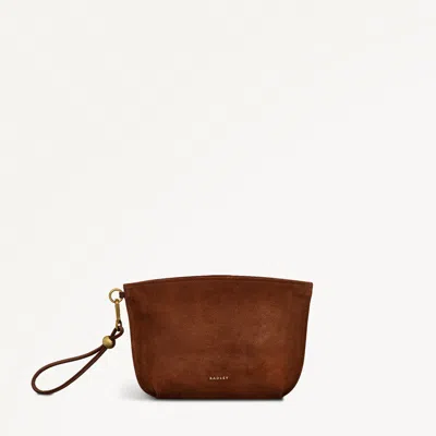 Radley London Womens Leather The Romilly Medium Ziptop Clutch - Tan Medium In Brown