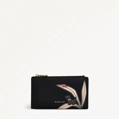 Radley London Womens Leather The Tales Of Spring Medium Ziptop Wallet - Black Medium
