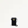 Radley London Womens Leather Threadneedle Street Medium Phone Crossbody - Black Medium In Black
