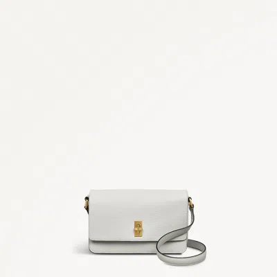 Radley London Womens Leather Threadneedle Street Small Flapover Crossbody - Grey Small In Gray