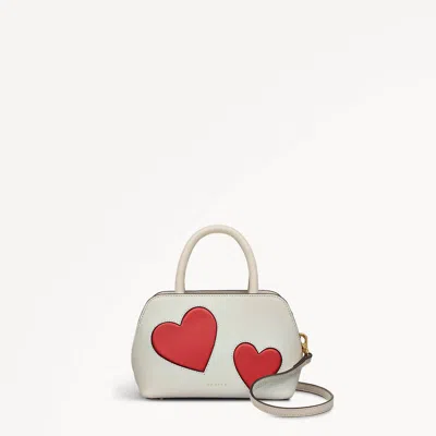 Radley London Womens Leather Valentines Ss25 Small Ziptop Grab - White Small