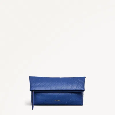 Radley London Womens Leather Weaver Lane Medium Flapover Clutch - Blue Medium