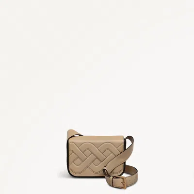 Radley London Womens Leather Westwell - Cable Small Flapover Crossbody - White Small