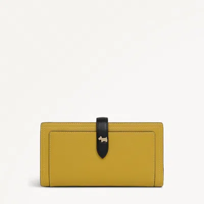 Radley London Womens Leather Willis Street - Colourblock Large Bifold Wallet - Gold Large